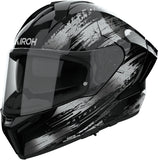 Casco Integral Para Moto Airoh Matryx - Mxre16 Composite Carbon Gris Gloss Reflex Talla Xs