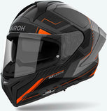 Casco Integral Para Moto Airoh Matryx - Mxrk32 Composite Carbon Naranja Mate Rocket Talla Xxl