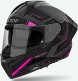 Casco Integral Para Moto Airoh Matryx - Mxrk54 Composite Carbon Rosa Mate Rocket Talla Xs