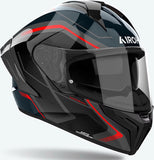 Casco Integral Para Moto Airoh Matryx - Mxw55 Composite Carbon Rojo Gloss Wide Talla Xxl