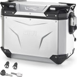 Maleta Lateral Derecha Monokey Cam-Side Trekker Outback Evo Smart Aluminio Anodizado + Cerradura 37 Lt Givi Trekker Outback Evo Smart Aluminio Anodizado Argento Talla 37 Lt.