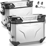 Maletas Laterales Monokey Cam-Side Trekker Outback Evo Smart Aluminio + Cerradura 70 Lt Trekker Outback Evo Smart Aluminio - Givi Compatible Con Ktm 890 Adventure (2023-2025)