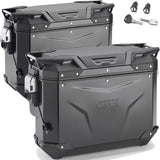 Maletas Laterales Monokey Cam-Side Trekker Outback Evo Smart Aluminio Negro + Cerradura 70 Lt Trekker Outback Evo Smart Aluminio - Givi Compatible Con Ktm 790 Adventure (2023-2025)
