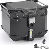 Monokey Trekker Outback Evo Smart Black Aluminium Top Case - 42 Lt Trekker Outback Evo Smart Aluminium - Givi Compatible With Kawasaki Versys 650 (2006-2009)