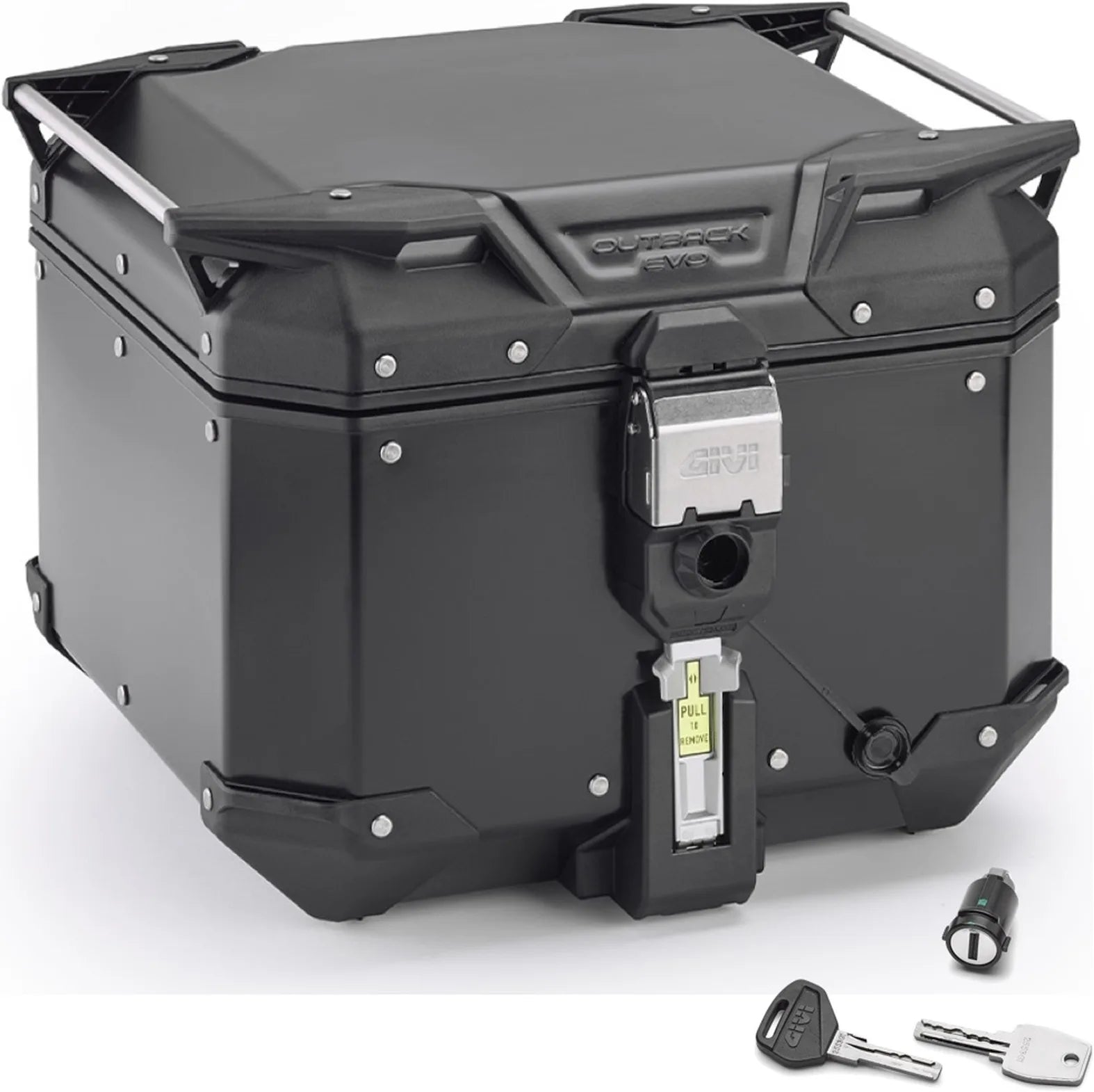 Baúl Monokey Trekker Outback Evo Smart Aluminio Negro 42 Lt 6Kg Trekker Outback Evo Smart Aluminio - Givi Compatible Con Ktm 1290 Super Adventure R (2017-2020)