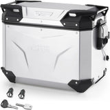 Maleta Lateral Derecha Monokey Cam-Side Trekker Outback Evo Smart Aluminio Anodizado + Cerradura 44 Lt Givi Trekker Outback Evo Smart Aluminio Anodizado Argento Talla 44 Lt.