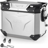 Maleta Lateral Izquierda Monokey Cam-Side Trekker Outback Evo Smart Aluminio + Cerradura 44 Lt Givi Trekker Outback Evo Smart Aluminio Argento Talla 44 Lt.