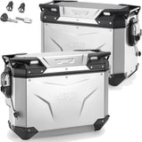 Maletas Laterales Monokey Cam-Side Trekker Outback Evo Smart Aluminio Anodizado + Cerradura 77 Lt Trekker Outback Evo Smart Aluminio Anodizado - Givi Compatible Con Ktm 890 Smt (2023-2024)