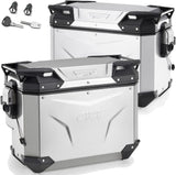 Maletas Laterales Monokey Cam-Side Trekker Outback Evo Smart Aluminio Anodizado + Cerradura 84 Lt Trekker Outback Evo Smart Aluminio Anodizado - Givi Compatible Con Ktm 1290 Super Adventure R (2017-2020)