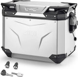 Maleta Lateral Derecha Monokey Cam-Side Trekker Outback Evo Smart Aluminio Anodizado + Cerradura 48 Lt Givi Trekker Outback Evo Smart Aluminio Anodizado Argento Talla 48 Lt.