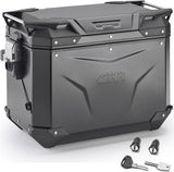 Maleta Lateral Derecha Monokey Cam-Side Trekker Outback Evo Smart Aluminio Negro + Cerradura 48 Lt Givi Trekker Outback Evo Smart Aluminio Negro Talla 48 Lt.