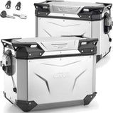 Maletas Laterales Monokey Cam-Side Trekker Outback Evo Smart Aluminio + Cerradura 96 Lt Trekker Outback Evo Smart Aluminio - Givi Compatible Con Ktm 890 Smt (2023-2024)