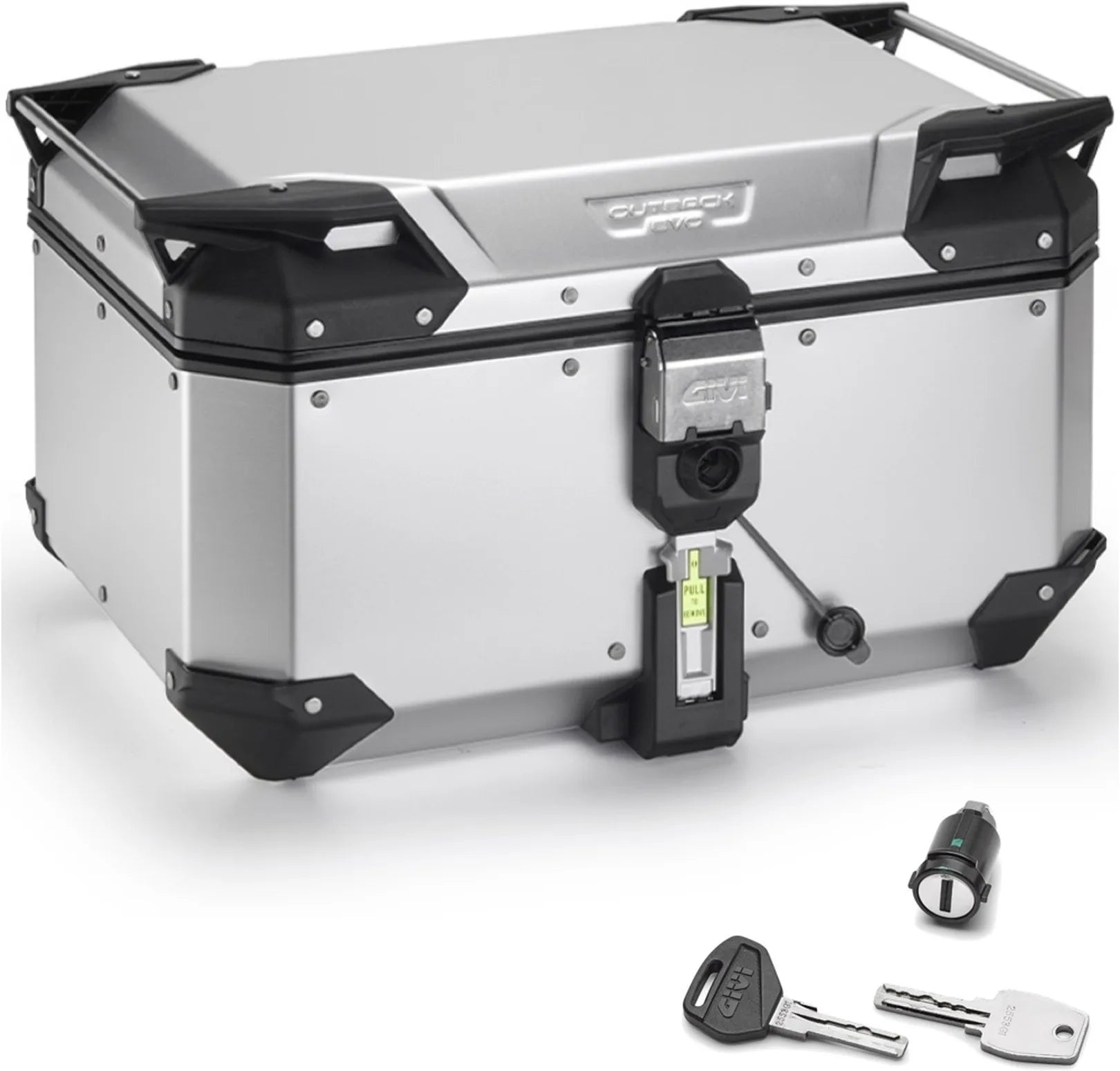 Baúl Monokey Trekker Outback Evo Smart Aluminio Anodizado 58 Lt Trekker Outback Evo Smart Aluminio Anodizado - Givi Compatible Con Ktm 790 Adventure (2023-2025)
