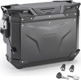 Maleta Lateral Derecha Recortada Monokey Cam-Side Trekker Outback Evo Smart Aluminio Negro + Cerradura 33 Lt Givi Trekker Outback Evo Smart Aluminio Negro Talla 33 Lt.
