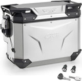 Maleta Lateral Derecha Recortada Monokey Cam-Side Trekker Outback Evo Smart Aluminio + Cerradura 40 Lt Givi Trekker Outback Evo Smart Aluminio Argento Talla 40 Lt.