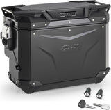 Maleta Lateral Derecha Recortada Monokey Cam-Side Trekker Outback Evo Smart Aluminio Negro + Cerradura 40 Lt Givi Trekker Outback Evo Smart Aluminio Negro Talla 40 Lt.