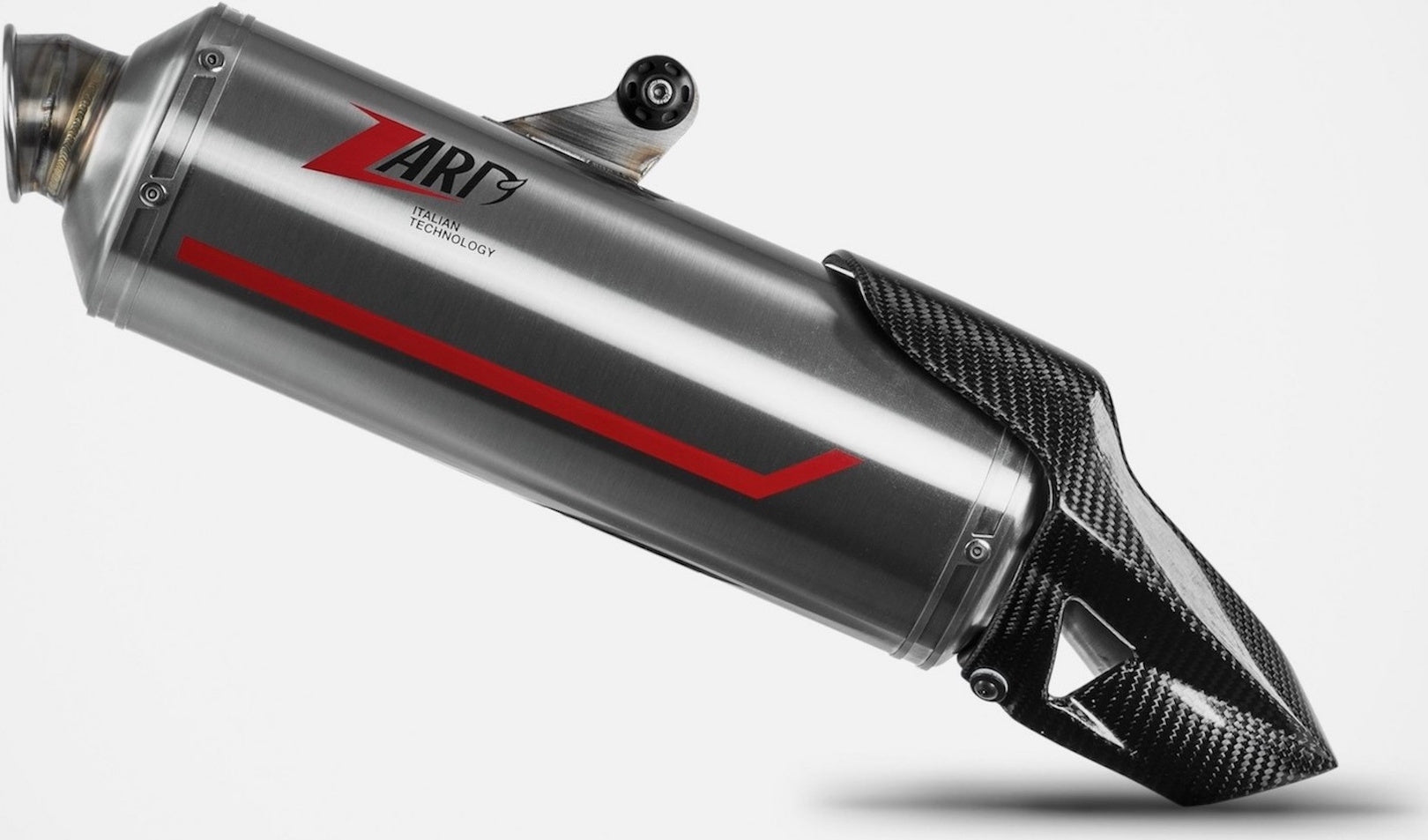 Exhaust Tip With Noise Certification Sabbia Stainless Steel - Zard Compatible With Aprilia Tuareg 660 (2022-2023)