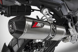 Tubo De Escape Con Homologación Acústica Acero Copa Carbono - Zard Compatible Con Benelli Trk 502 (2021-2022)