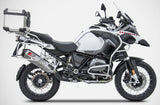 Tubo De Escape Con Homologación Acústica Penta-R Acero Copa Carbono - Zard Compatible Con Bmw R 1200 Gs (2017-2018)