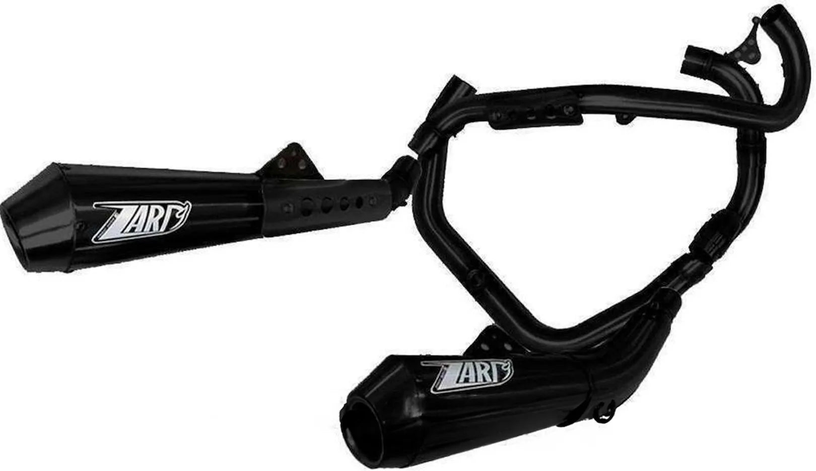 Sistema De Escape Completo Con Catalizador Y Homologación Acústica Acero Negro - Zard Compatible Con Ducati Ducati Sport 1000 (2007-2009)
