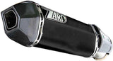 Tubo De Escape Con Homologación Acústica Penta Acero Negro Copa Carbono - Zard Compatible Con Ducati Hypermotard 821 Sp (2013-2015)