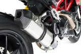 Tubo De Escape Con Homologación Acústica Penta Acero Copa Carbono - Zard Compatible Con Ducati Hypermotard 821 Sp (2013-2015)