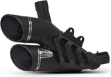 Tubo De Escape Con Homologación Acústica Acero Negro - Zard Compatible Con Ducati Diavel 1260 Euro5 (2021-2022)