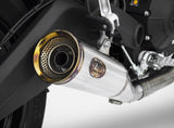 Exhaust Tip With Noise Certification Zuma Stainless Steel Endcap Bronze - Zard Compatible With Ducati Scrambler 800 Desert Sled (2021-2022)
