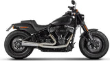 Sistema De Escape Completo Con Catalizador Y Homologación Acústica Acero Copa Aluminio Negro - Zard Compatible Con Harley-Davidson Fatboy M8 (2016-2023)