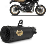 Tubo De Escape Con Homologación Acústica Acero Negro - Zard Compatible Con Kawasaki Z 900 Rs (2018-2020)