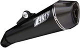 Exhaust Tip With Noise Certification Conical Steel Black Endcap Carbon - Zard Compatible With Moto Guzzi Norge (2006-2010)