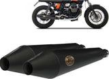 Tubo De Escape Con Homologación Acústica Conical Acero Negro - Zard Compatible Con Triumph Thunderbird 1600 (2009-2016)