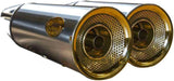 Tubo De Escape Con Homologación Acústica Big Acero Copa Bronce - Zard Compatible Con Moto Guzzi V9 Roamer (2016-2019)