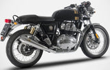 Tubo De Escape Con Homologación Acústica Acero Polish - Zard Compatible Con Royal Enfield Interceptor 650 (2021-2023)