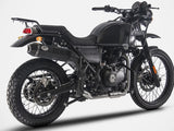 Tubo De Escape Con Homologación Acústica Penta High Acero Negro Copa Carbono - Zard Compatible Con Royal Enfield Himalayan (2021-2023)