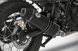 Tubo De Escape Con Homologación Acústica Penta Low Acero Negro Copa Carbono - Zard Compatible Con Royal Enfield Himalayan (2017-2023)