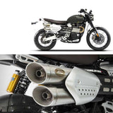 Tubo De Escape Con Homologación Acústica Acero - Zard Compatible Con Triumph Scrambler 1200 (2021-2023)
