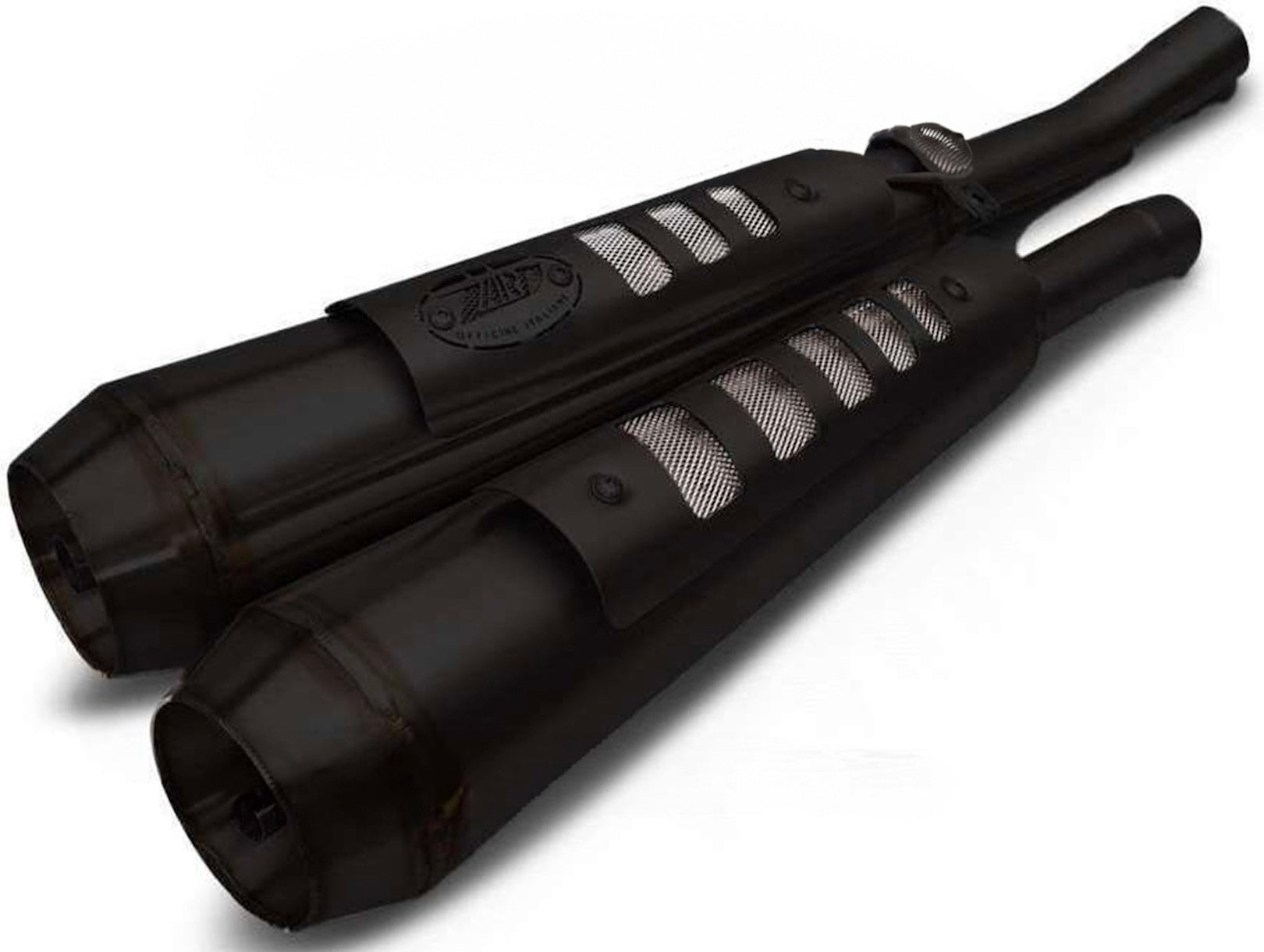 Exhaust Tip With Noise Certification Conical Steel Black - Zard Compatible With Triumph Street Scrambler 900 (2017-2023)