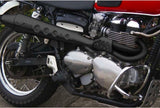 Complete Catalytic Exhaust System With Sound Certification Conical High Steel Black - Zard Compatible With Triumph Scrambler 900 (2001-2016)