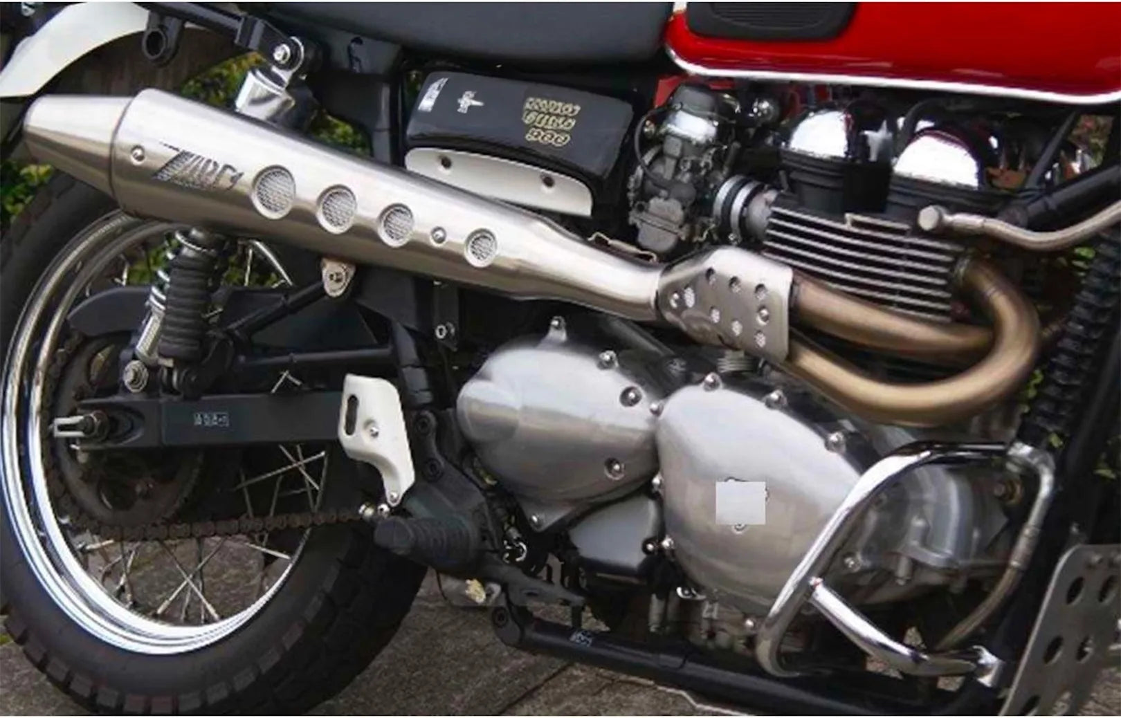 Sistema De Escape Completo Con Catalizador Y Homologación Acústica Conical High Acero - Zard Compatible Con Triumph Scrambler 900 (2001-2016)