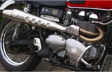 Sistema De Escape Completo Con Catalizador Y Homologación Acústica Conical High Acero - Zard Compatible Con Triumph Scrambler 900 (2001-2016)