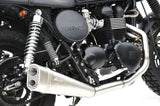Sistema De Escape Completo Con Catalizador Y Homologación Acústica Short Low Acero - Zard Compatible Con Triumph Bonneville T100 (2001-2016)