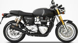 Tubo De Escape Con Homologación Acústica Titano Negro - Zard Compatible Con Triumph Thruxton 1200 R (2017-2020)