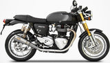 Tubo De Escape Con Homologación Acústica Acero - Zard Compatible Con Triumph Thruxton 1200 R (2017-2020)