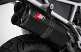 Tubo De Escape Con Homologación Acústica Acero Negro Copa Carbono - Zard Compatible Con Triumph Tiger 900 (2020-2023)
