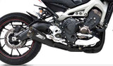 Sistema De Escape Completo Con Catalizador Y Homologación Acústica Acero Negro Copa Carbono - Zard Compatible Con Yamaha Mt-09 (2013-2016)