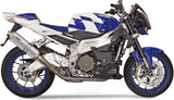 Tubo De Escape Sin Catalizador Y Con Homologación Acústica Oval Acero - Mivv Compatible Con Aprilia Tuono Fighter 1000 (2002-2005)