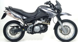 Escape Doble Sin Catalizador Con Homologación Acústica Oval Acero - Mivv Compatible Con Aprilia Pegaso 650 Strada (2005-2011)
