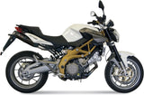 Escape Doble Con Homologación Acústica Suono Acero Negro Carbono - Mivv Compatible Con Aprilia Shiver 750 (2008-2016)