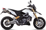 Escape Doble Sin Catalizador Con Homologación Acústica Suono Acero Carbono - Mivv Compatible Con Aprilia Dorsoduro 1200 (2012-2016)
